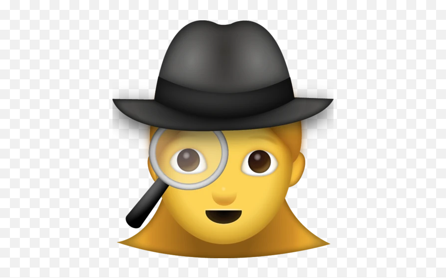 Girl Detective Emoji Download Ios - Detektiv Png,Girl Emoji