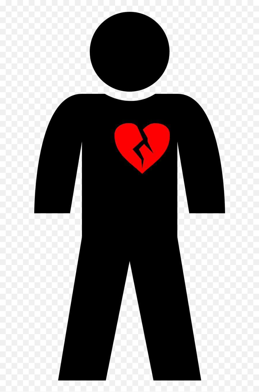 Man Pictogram The Figurine Broken Heart - Broken Heart Emoji,Toilet And Broken Heart Emoji