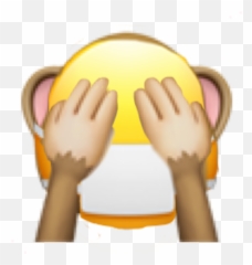 Pumpkin Xd Emoji Koronawirus Freetoedit - Monkey Covering Eyes Transparent