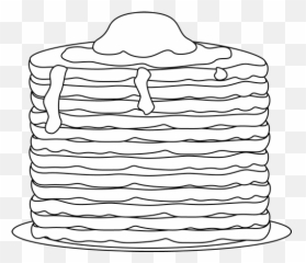 Black And White Pancake Clipart - Pancake Black And White Emoji,Pancake Emoji