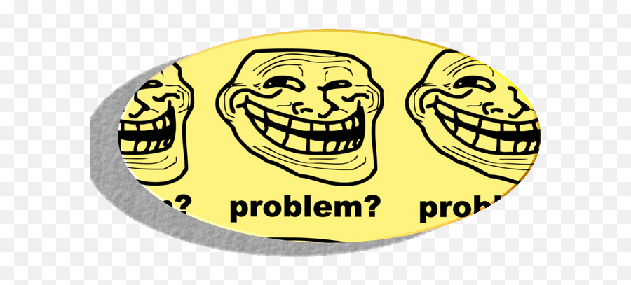 Troll Pussy Stickers For Android Ios - Problem Troll Face Emoji,Troll Emoji