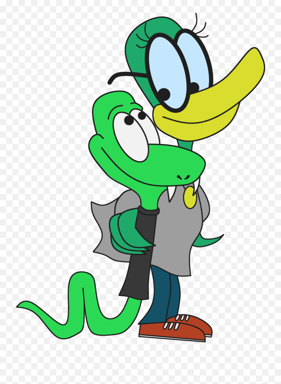 Anne The Duck And Harry The Snake Were Girlfriend And - Cartoon Emoji,Evil Grin Emoji
