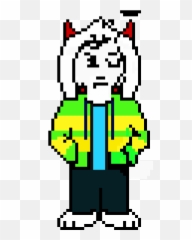 Pixel Art Gallery - Undertale Asriel Colored Sprite Emoji,Fite Me Emoticon