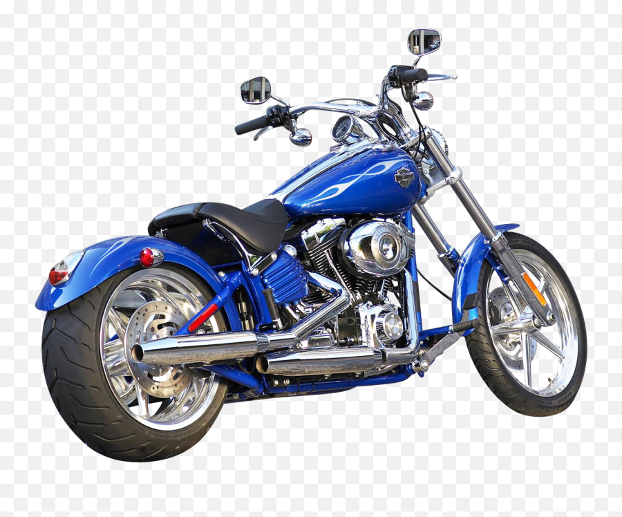 Blue Harley Davidson Motorcycle Bike - Harley Davidson Rocker C Emoji,Harley Davidson Emoji