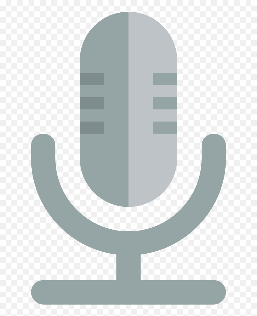 Microphone Icon - Microphone Flat Icon Png Emoji,Microphone Emoji Png