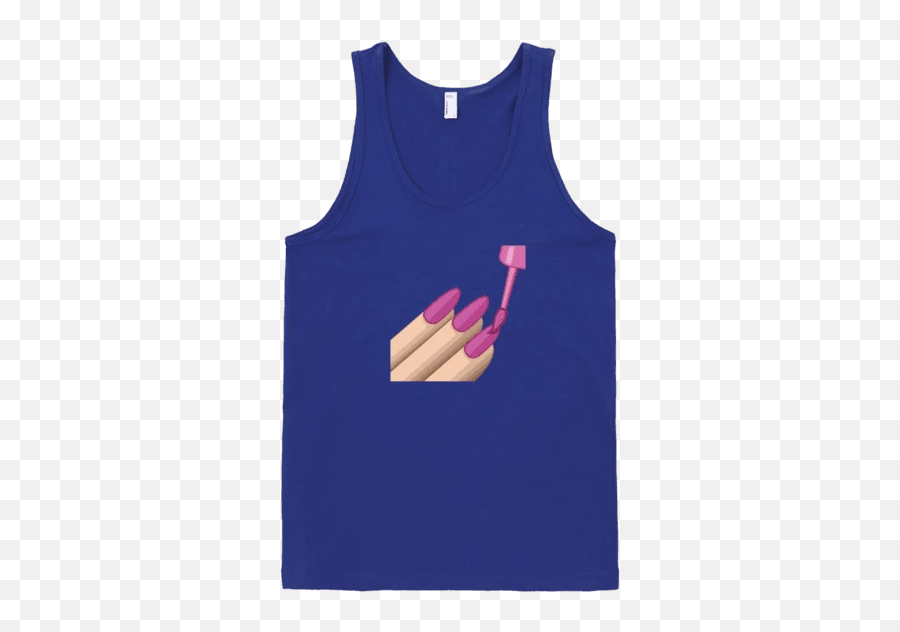 Nail Polish Emoji Tank - Running Is For Dicks Shirt,Top Emoji