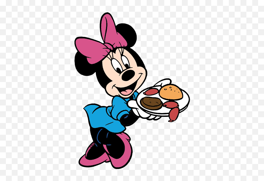 Disney Clipart Food - Minnie Mouse Eating Food Emoji,Free Disney Emojis