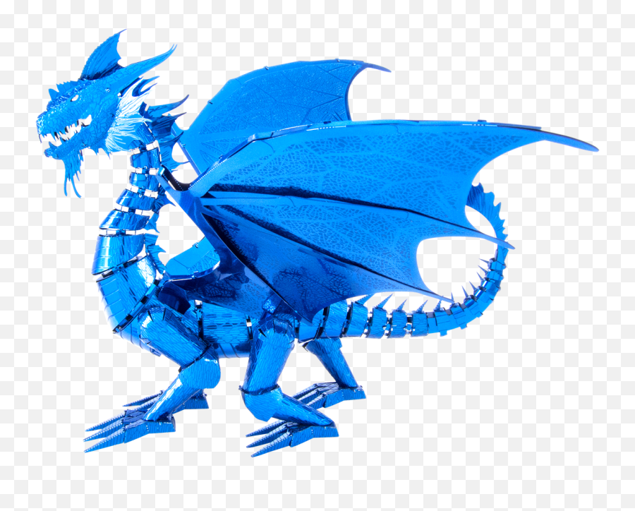 Metal Earth Transformers - Iconx Blue Dragon Metal Earth Metal Earth Blue Dragon Emoji,Dragon Emoticon
