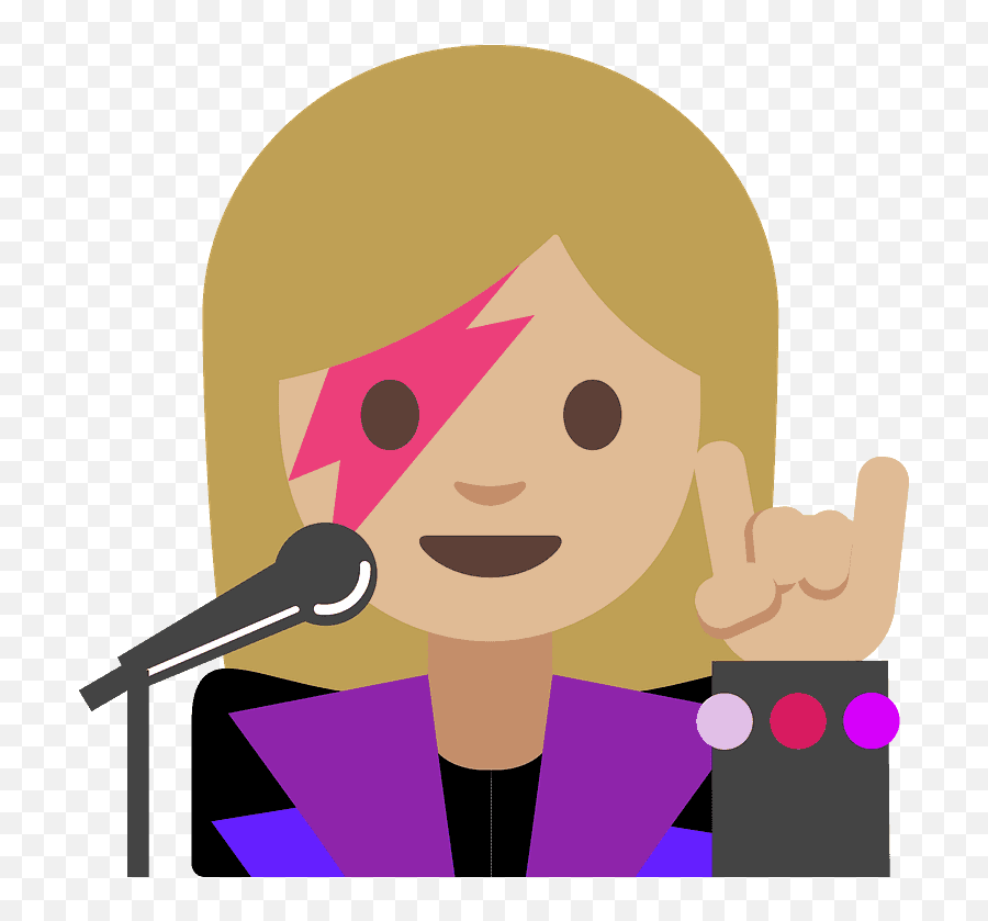 Woman Singer Emoji Clipart - Emoji,Emoji Karaoke