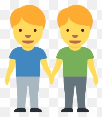 Men Holding Hands Emoji Clipart - Two