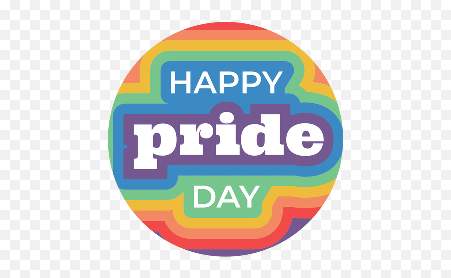 Happy Pride Day Badge - Transparent Png U0026 Svg Vector File Vertical Emoji,Pride Emoji
