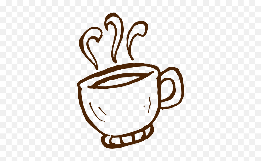 Hand Drawn Coffee Cup Icon Camping - Transparent Png U0026 Svg Hand Drawn Coffee Png Emoji,Coffee Cup Emoji