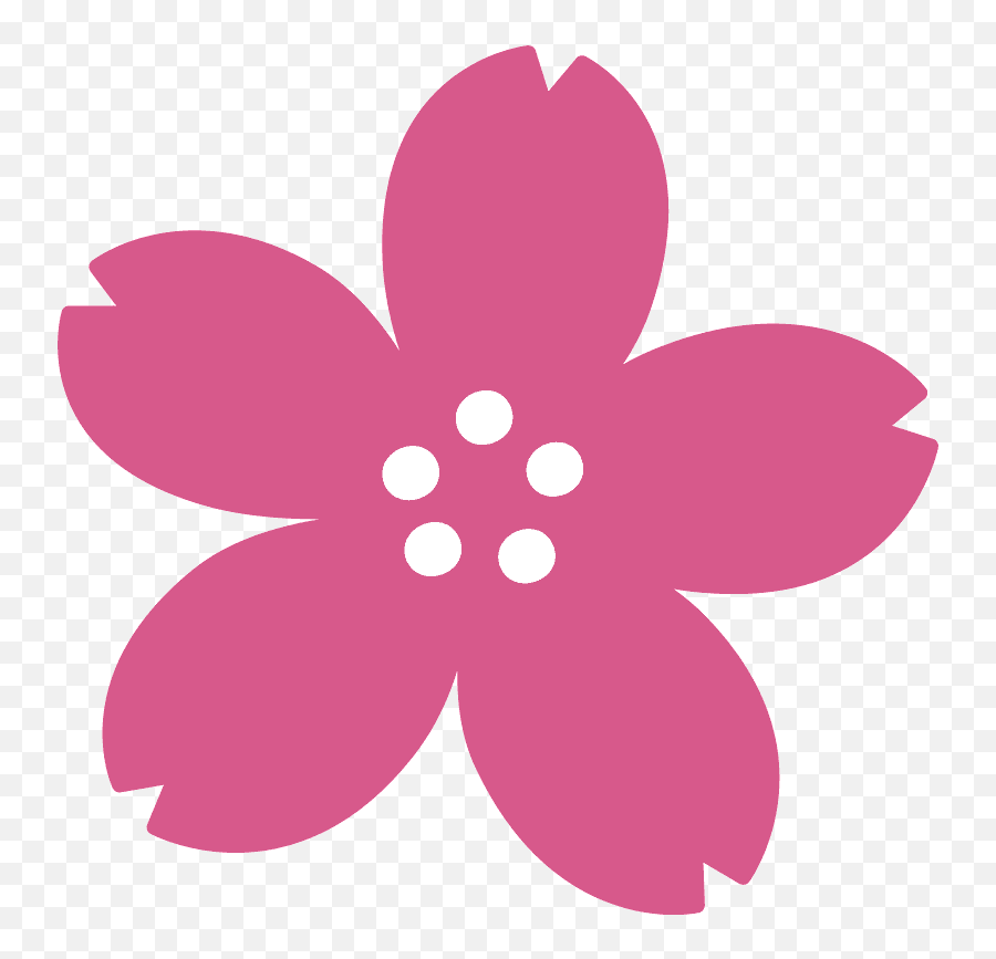 Cherry Blossom Emoji Clipart - Clipart Cherry Blossom Png,Wilted Rose Emoji