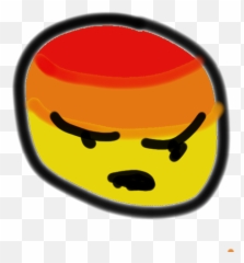 Ugly yet very angry Facebook emoji Layer - Happy