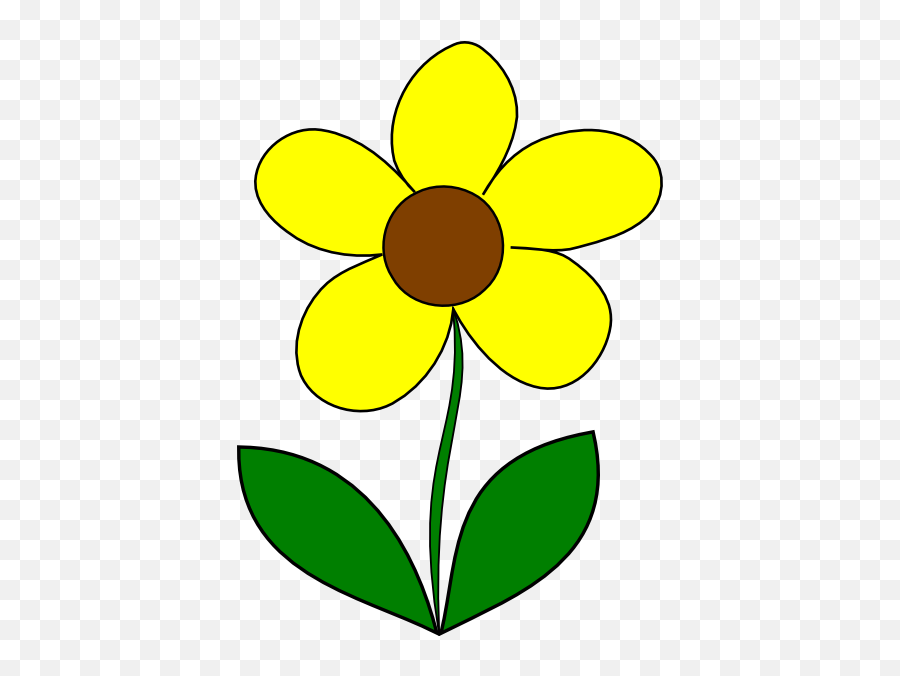 Yellow Flower Clip Art At Vector Clip Art Png - Yellow Flower Clipart Emoji,Yellow Flower Emoji