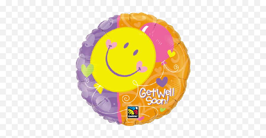Get Well Soon Foil Balloons - Get Well Emoji,Get Well Soon Emoji
