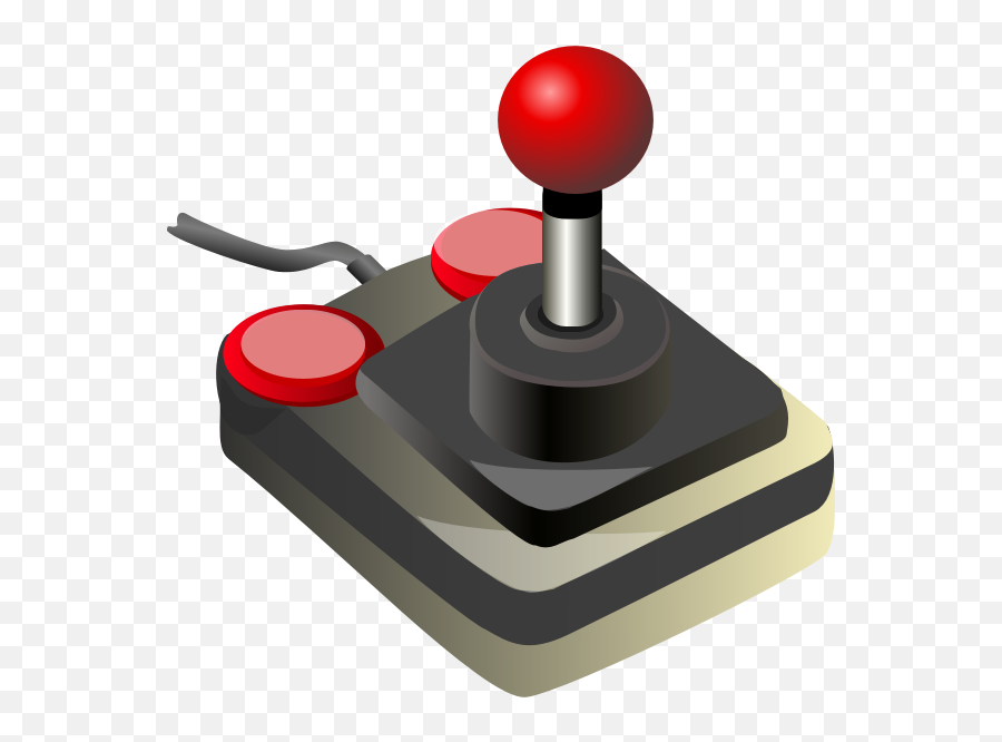 Color Video Game Joystick Vector Clip Art - Transparent Joystick Png Emoji,Gaming Controller Emoji