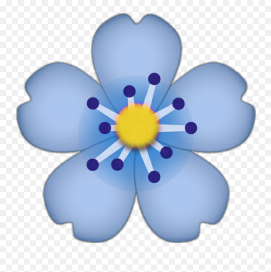 Flor Flores Flowers Flower Azul Blue Emojis Cherry Blossom Emoji Png Flower Emojis Free Transparent Emoji Emojipng Com