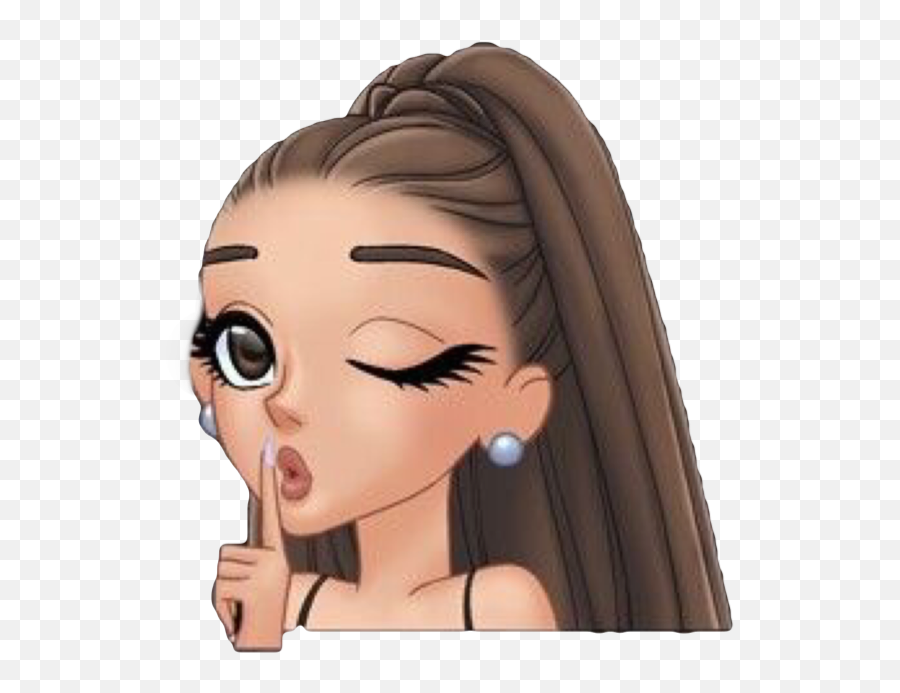 Pin - Cute Ariana Grande Cartoon Emoji,Ariana Grande Emoji