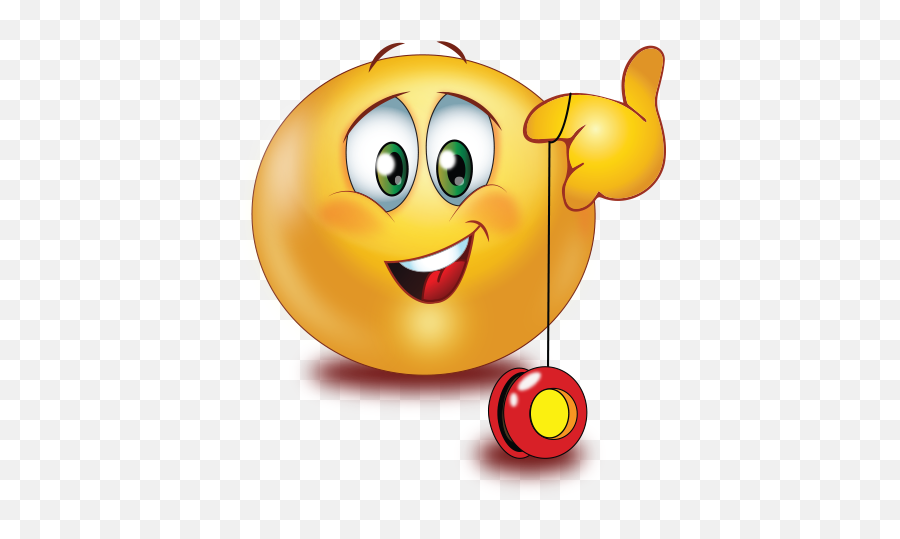Happy With Yoyo Emoji - Yo Yo Smiley,Yoyo Emoji
