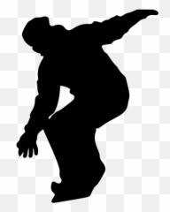 Snowboardåkare Siluett - Snowboardista Obrázek Emoji,Soccer Emoji