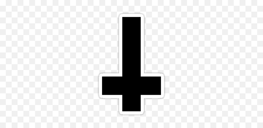 Upside Down Cross Png Picture - White Cross Upside Down Transparent Emoji,Inverted Cross Emoji