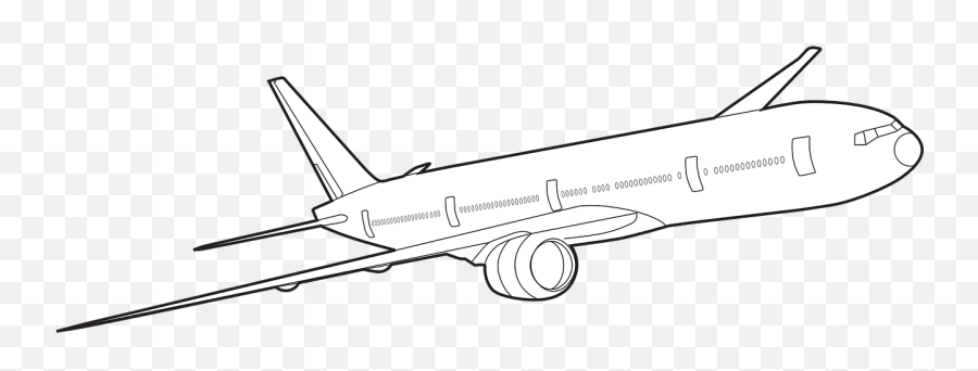 Airplane Jet Boeing 777 Transport - Aircraft Emoji,Airplane Emoticon