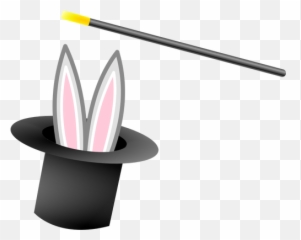 Magic Hat And Wand Vector Graphics - Clipart Emoji