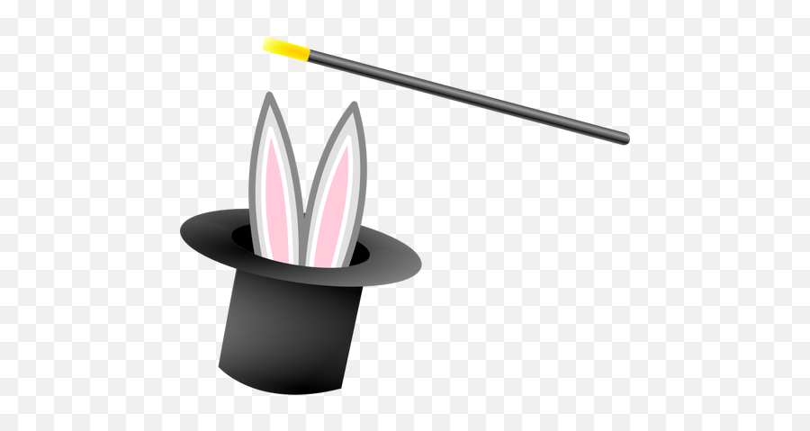 Magic Hat And Wand Vector Graphics - Clipart Magic Wand And Hat Emoji,Magic Wand Emoji