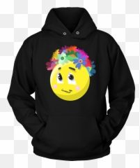 Emoji Flower Cute Face Emojis Flowery - Im The Psychotic Libra Girl,Japanese Emoticons Flower In Hair