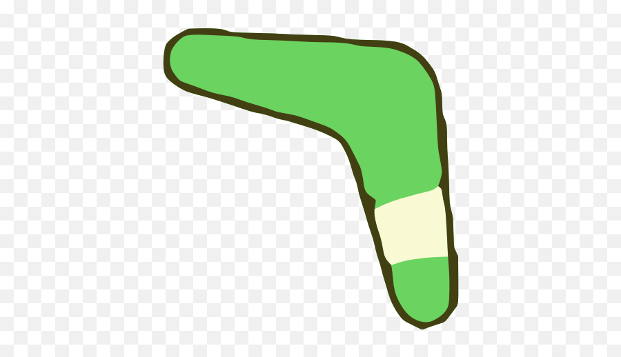 Green Boomerang - Boomerang Emoji,Blowing Brains Out Emoji