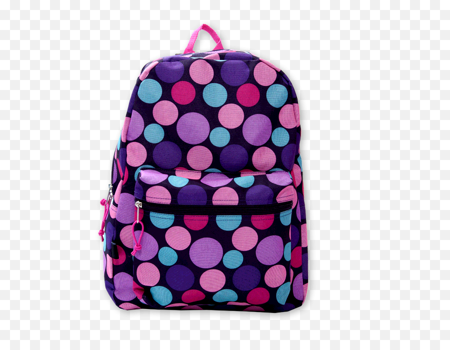 Fashion Backpacks - Polka Dot Emoji,Purple Emoji Backpack