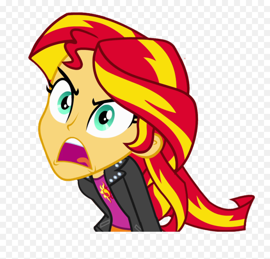 Angry Girl Png Picture - My Little Pony Equestria Girls Sunset Shimmer Angry Emoji,Angry Girl Emoji