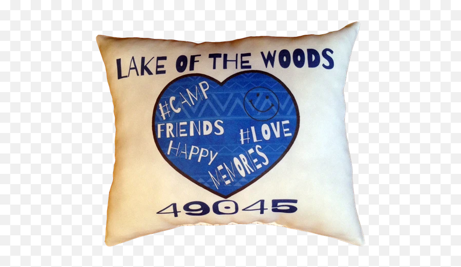 Pillows - Cushion Emoji,Blue Heart Emoji Pillow