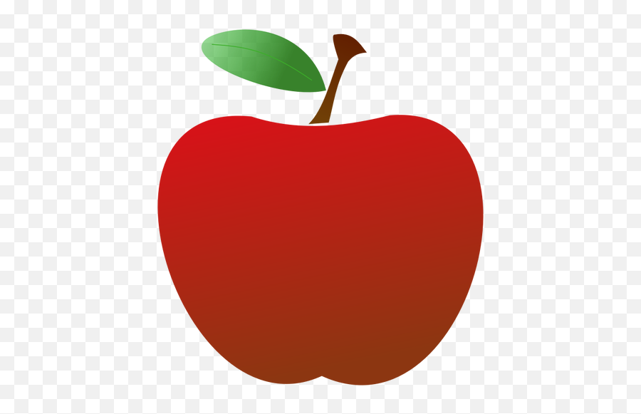 2d Red Apple Vector Drawing - Teacher Apple Clipart Emoji,All New Apple Emojis