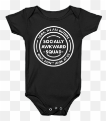 Awkward Quotes Baby Onesies - Infant Bodysuit Emoji