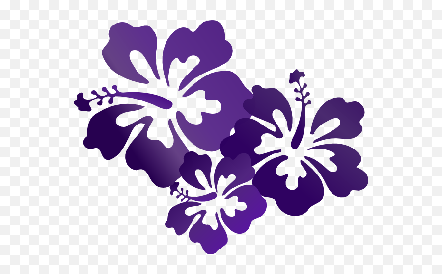 Purple Hibiscus Transparent Png - Purple Hibiscus Clip Art Emoji,Hibiscus Emoji