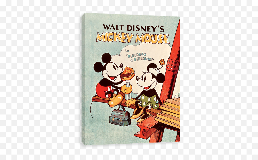 Mickey And Minnie Building A Building - Walt Mickey Mouse Building Emoji,Mickey Mouse Emoji