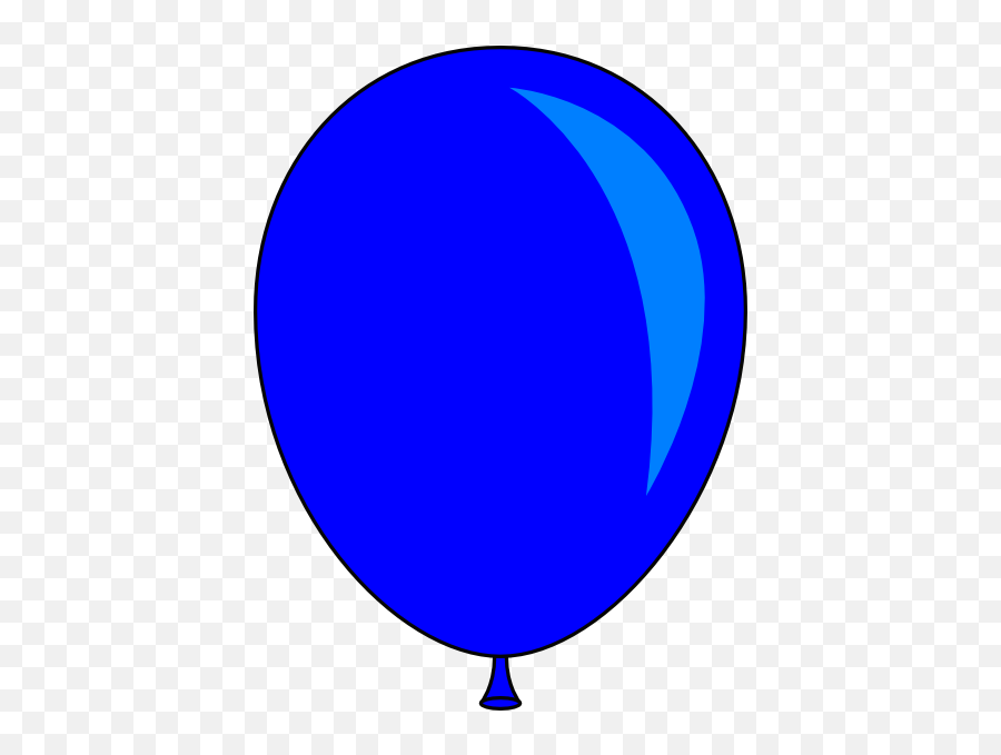Download Hd Birthday Balloon Clipart Free - Blue Balloon Blue Balloon Clipart Emoji,Birthday Balloon Emoji