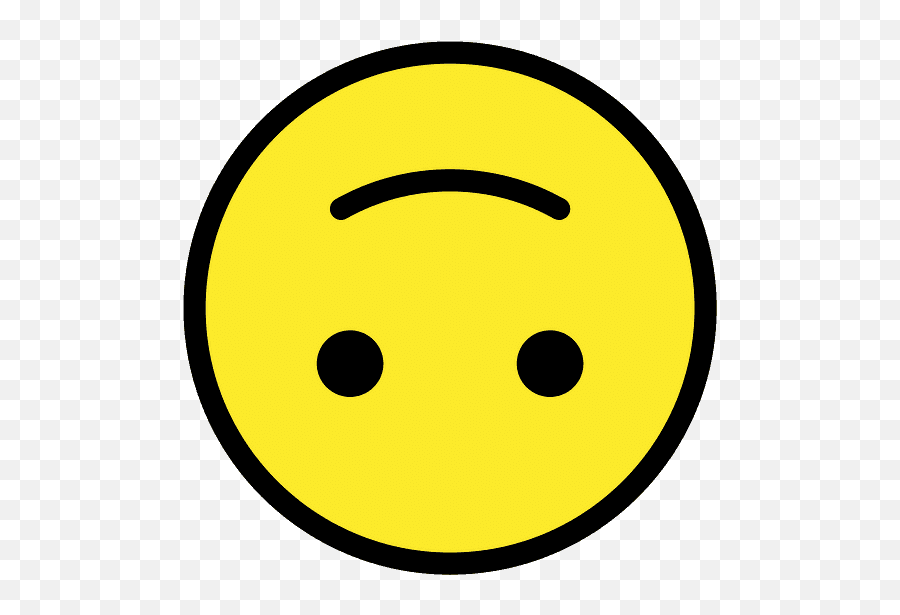 Upside - Emoji Upside Down Smile,Eyes Looking Down Emoji