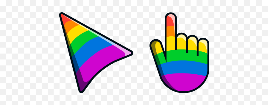 Da Pride Flag - Custom Cursor Emoji,Emoji Pride Flag