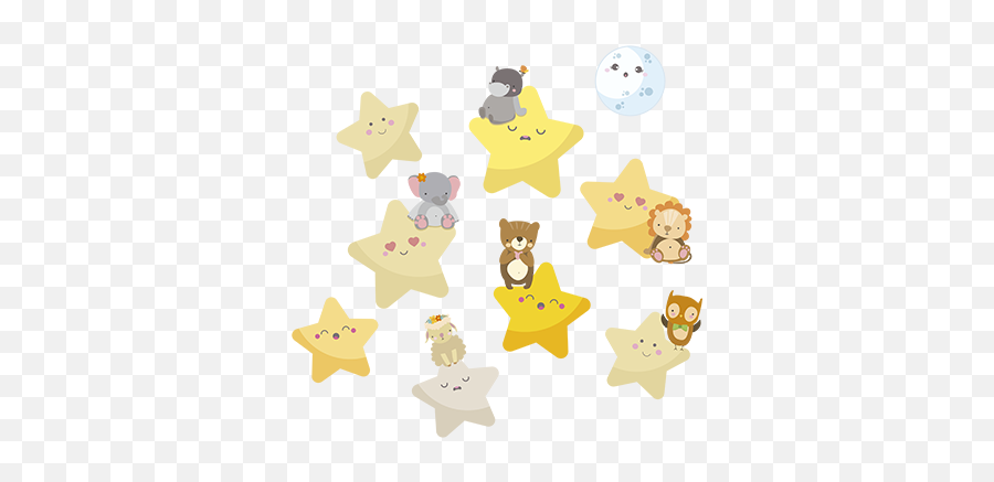 Stars Nursery Wall Sticker - Estrellas Para Bebes Emoji,Stars Emoji