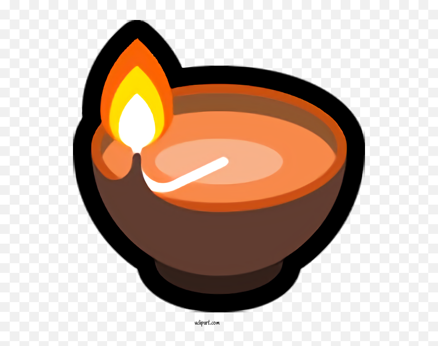 Holidays Orange Dish Food For Diwali - Flame Emoji,Lamp Emoji