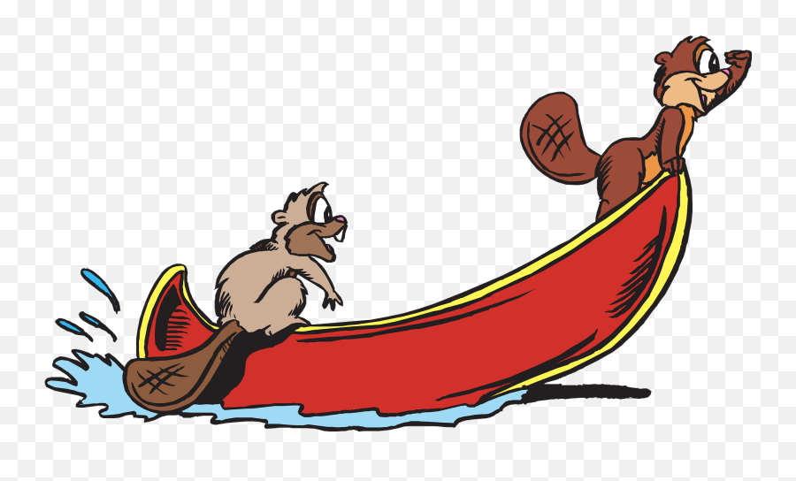 Animals In A Tipping Canoe Clipart Free Download - Find Your Flow And Row Row Row Emoji,Kayak Emoji