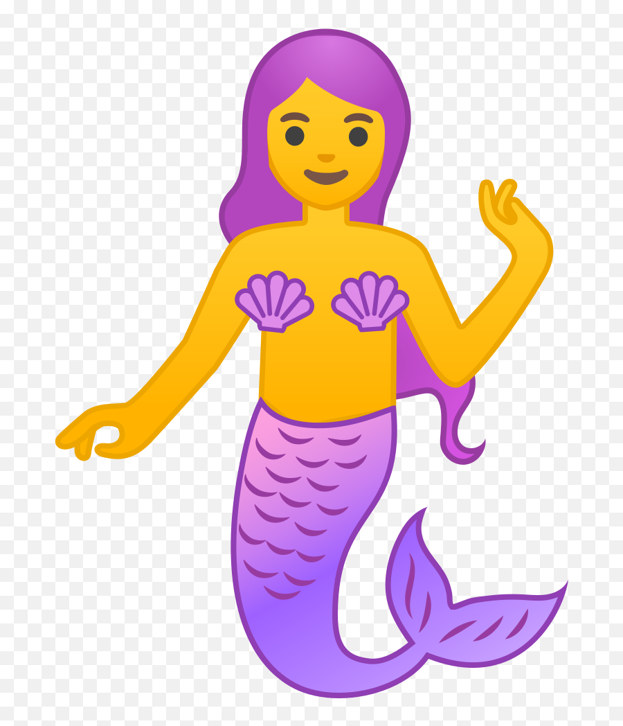 Mermaid Png Emoji - Mermaid Emoji,Emoji Google