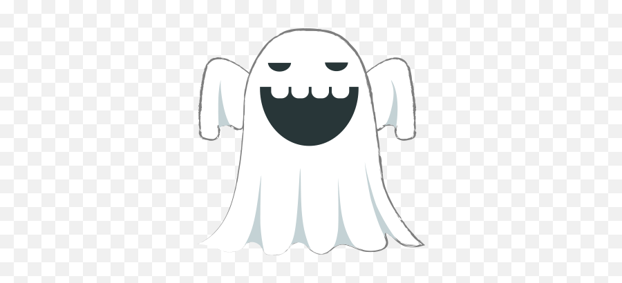 Ghost Halloween Emoji - Nerdy Ghost,Ghost Emoji