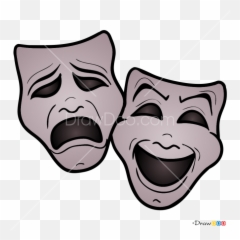 Theatre Masks Transparent Background - Theater Masks Clipart Emoji ...