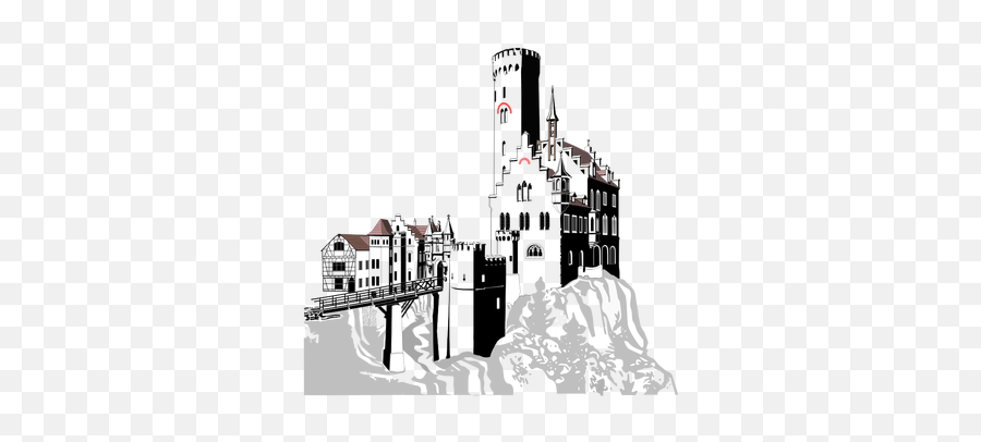 Lichtenstein Castle Vector - Clipart Lichtenstein Emoji,Disney Princess Emoji