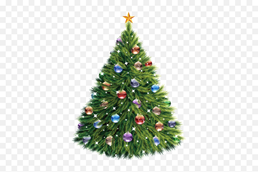 Christmas Tree Clipart - Christmas Pine Tree Png Emoji,Christmas Tree Emoticons