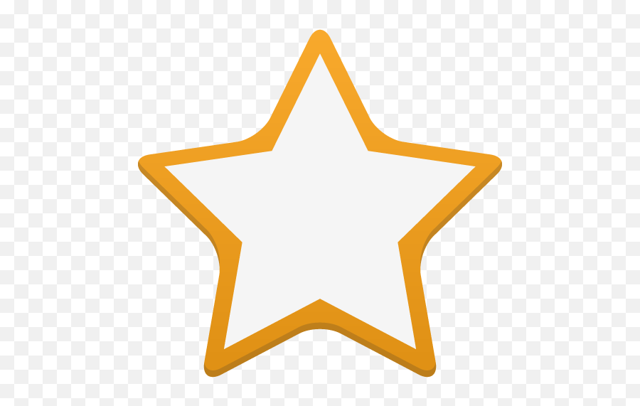 Flatastic 2 Iconset - Orange Star Outline Png Emoji,Empty Star Emoji